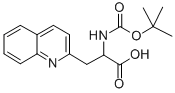 BOC-3-(2-QUINOLYL)-DL-ALA-OH 结构式