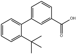 2-TERT-BUTYLBIPHENYL-3-CARBOXYLIC ACID,40182-05-6,结构式