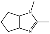 Cyclopentimidazole, 1,3a,4,5,6,6a-hexahydro-1,2-dimethyl- (9CI) 化学構造式