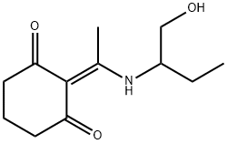 1,3-Cyclohexanedione, 2-[1-[[1-(hydroxymethyl)propyl]amino]ethylidene]- (9CI) Structure