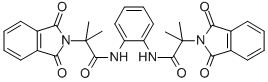 N,N'-1,2-PHENYLENE BIS [1,3-DIHYDRO-ALFA,ALFA-DIMETHYL 1,3-DIOXO-2H-ISOINDOLE-2-ACETAMIDE Structure