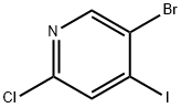5-BROMO-2-CHLORO-4-IODOPYRIDINE 结构式