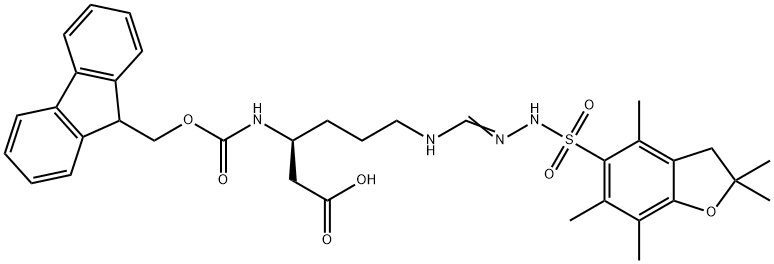 Fmoc-N-Pbf-L-HomoArginine|N-芴甲氧羰基-N'-(2,2,4,6,7-五甲基二氢苯并呋喃-5-磺酰基)-L-高精氨酸