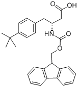 FMOC-(R)-3-AMINO-4-(4-TERT-BUTYL-PHENYL)-BUTYRIC ACID 化学構造式