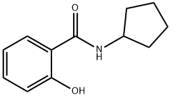 N-cyclopentyl-2-hydroxybenzamide 化学構造式