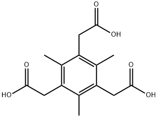 2,4,6-三甲基-1,3,5-苯三乙酸, 40207-09-8, 结构式