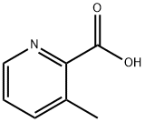 3-Methylpyridine-2-carboxylic acid Struktur