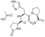 PGLU-HIS-PRO AMIDE ACETATE SALT Structure