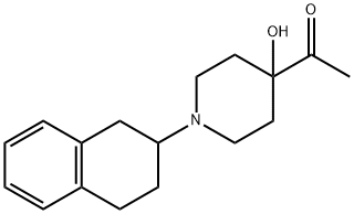 4-Acetyl-1-(1,2,3,4-tetrahydronaphthalen-2-yl)piperidin-4-ol Structure