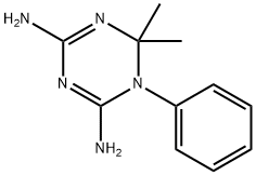 1,6-Dihydro-6,6-dimethyl-1-phenyl-s-triazine-2,4-diamine Structure