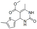 5-Pyrimidinecarboxylicacid,1,2,3,4-tetrahydro-6-methyl-4-(5-methyl-2-thienyl)-2-oxo-,methylester(9CI) Struktur