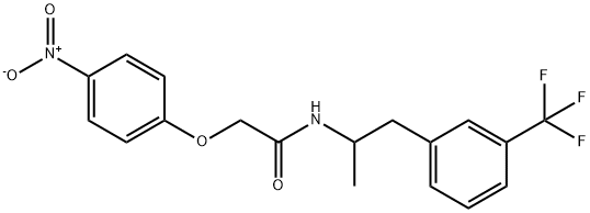 40256-87-9 N-[1-methyl-2-[3-(trifluoromethyl)phenyl]ethyl]-2-(4-nitrophenoxy)acetamide
