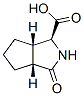 Cyclopenta[c]pyrrole-1-carboxylic acid, octahydro-3-oxo-, (1S,3aR,6aS)- (9CI) Struktur