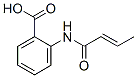 Benzoic acid, 2-[(1-oxo-2-butenyl)amino]- (9CI) 结构式