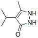 3H-Pyrazol-3-one, 1,2-dihydro-5-methyl-4-(1-methylethyl)- (9CI),402601-45-0,结构式