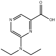 6-(二乙氨基)吡嗪-2-羧酸,40262-58-6,结构式