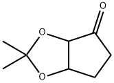 4H-Cyclopenta-1,3-dioxol-4-one,  tetrahydro-2,2-dimethyl- Structure