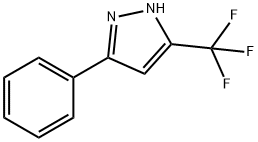 5-苯基-3-三氟甲基吡唑, 4027-54-7, 结构式