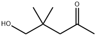 2-Pentanone, 5-hydroxy-4,4-dimethyl- (9CI) 化学構造式