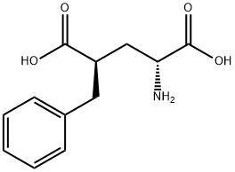 (4R)-4-ベンジル-D-グルタミン酸 化学構造式