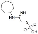 Thiosulfuric acid hydrogen S-[2-(cycloheptylamino)-2-iminoethyl] ester Structure