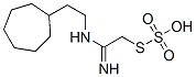 Thiosulfuric acid hydrogen S-[2-[(2-cycloheptylethyl)amino]-2-iminoethyl] ester Structure