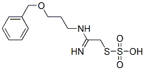 Thiosulfuric acid hydrogen S-[2-[3-(benzyloxy)propylamino]-2-iminoethyl] ester Structure