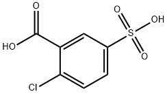 2-氯-5-硫苯甲酸, 40284-70-6, 结构式