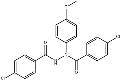 4-Chloro-2-(4-chlorobenzoyl)-1-(4-Methoxyphenyl)hydrazide Benzoic Acid 化学構造式