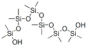 1,11-Dihydroxy dodecamethyl hexasiloxane Struktur
