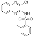 N-(3-氯喹喔啉-2-基)-2-甲基苯磺酰胺 结构式