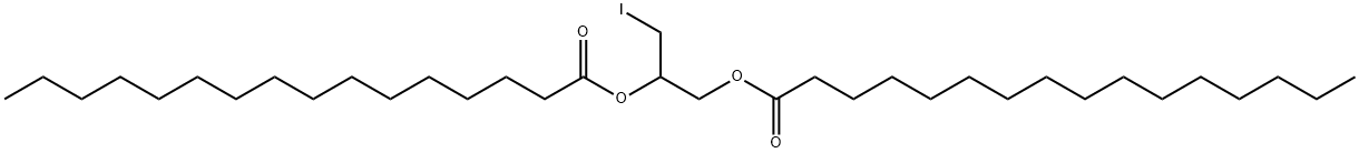 1,2-DIPALMITOYL-3-IODO-RAC-3-DEOXYGLYCEROL 化学構造式