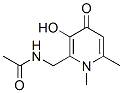 Acetamide, N-[(1,4-dihydro-3-hydroxy-1,6-dimethyl-4-oxo-2-pyridinyl)methyl]- (9CI) Structure