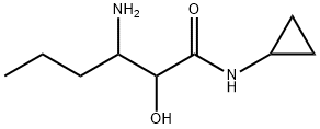 HexanaMide, 3-aMino-N-cyclopropyl-2-hydroxy- Structure