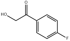 1-(4-フルオロフェニル)-2-ヒドロキシ-1-エタノン 化学構造式