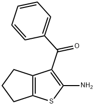 2-AMino-3-benzoyl-5,6-dihydro-4H-cyclopenta[b]thiophene Structure