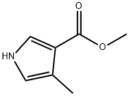 4-Methyl-1H-pyrrole-3-carboxylic acid methyl ester Structure