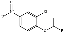 2-Chloro-1-(difluoromethoxy)-4-nitro-benzene Structure