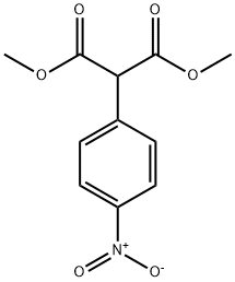 2-(4-ニトロフェニル)マロン酸ジメチル 化学構造式