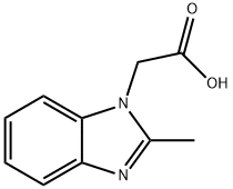 (2-Methylbenzoimidazol-1-yl)acetic acid Structure