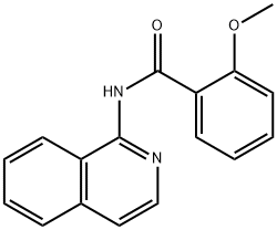 N-(1-イソキノリル)-2-メトキシベンズアミド 化学構造式