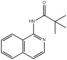 N-(1-Isoquinolyl)-2,2-dimethylpropanamide,40339-93-3,结构式