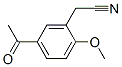 Benzeneacetonitrile, 5-acetyl-2-methoxy- (9CI) Structure