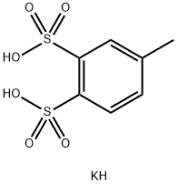Toluene-3,4-disulfonic acid dipotassium salt Structure