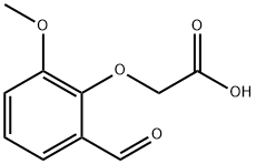 2-(2-甲酰基-6-甲氧基苯氧基)乙酸, 40359-30-6, 结构式