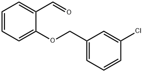 2-(3-氯苄氧基)苯甲醛, 40359-59-9, 结构式