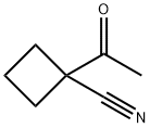 Cyclobutanecarbonitrile, 1-acetyl- (9CI) Struktur