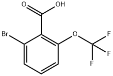 2-ブロモ-6-(トリフルオロメトキシ)安息香酸 化学構造式