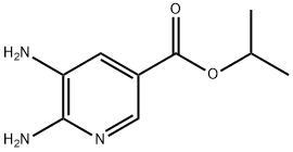 3-Pyridinecarboxylicacid,5,6-diamino-,1-methylethylester(9CI) Structure