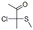 2-Butanone,  3-chloro-3-(methylthio)- 化学構造式